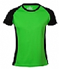 Camiseta Tecnica Mujer Sport - Color Negro/Verde